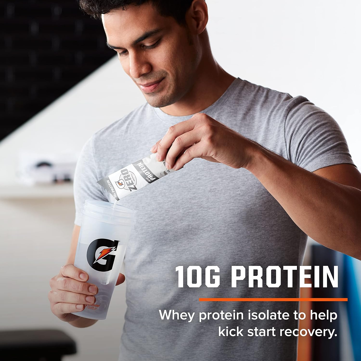 Gatorade Zero with Protein Powder Packets, 10g Whey Protein Isolate, Zero Sugar, Electrolytes, 3 Flavor Variety Pack