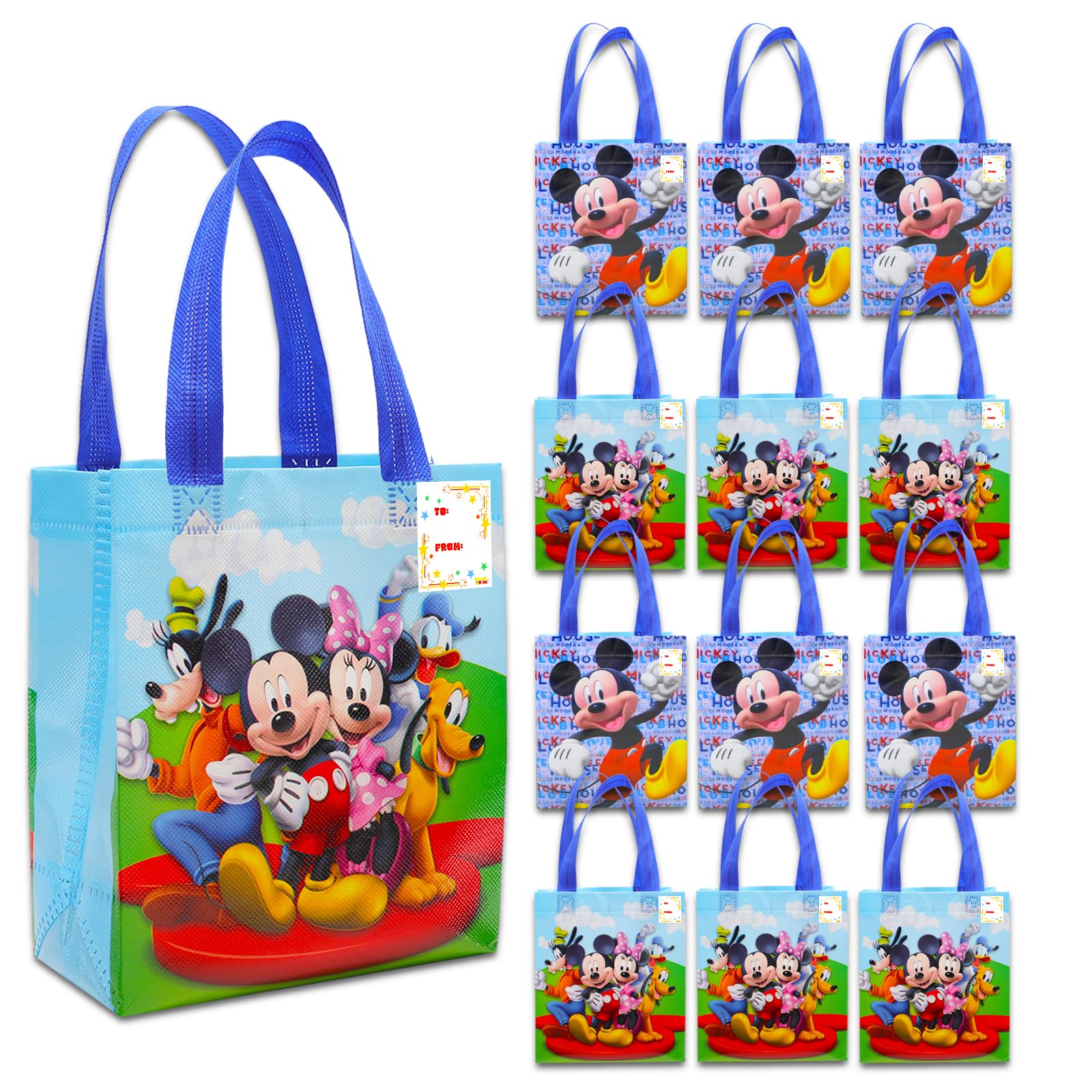 PARTY-PARTY　ディズニー　ミッキー　ハンドバッグ Amazon.com: Mickey and Friends Party Favor Bags Set – 12 Pack of 8