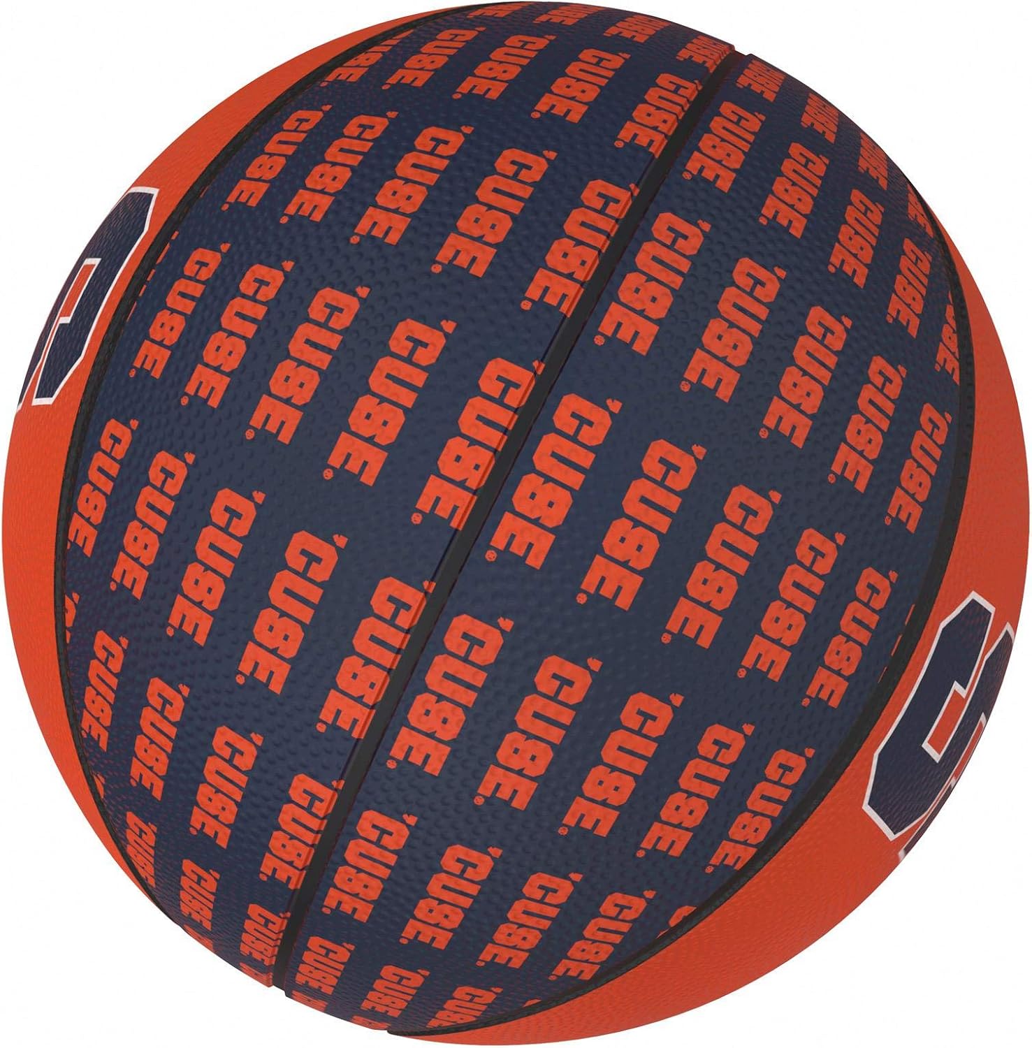 Logo Brands NCAA Syracuse Orange Unisex Repeating Mini-Size Rubber Basketball, Miniature, Team Color : Everything Else