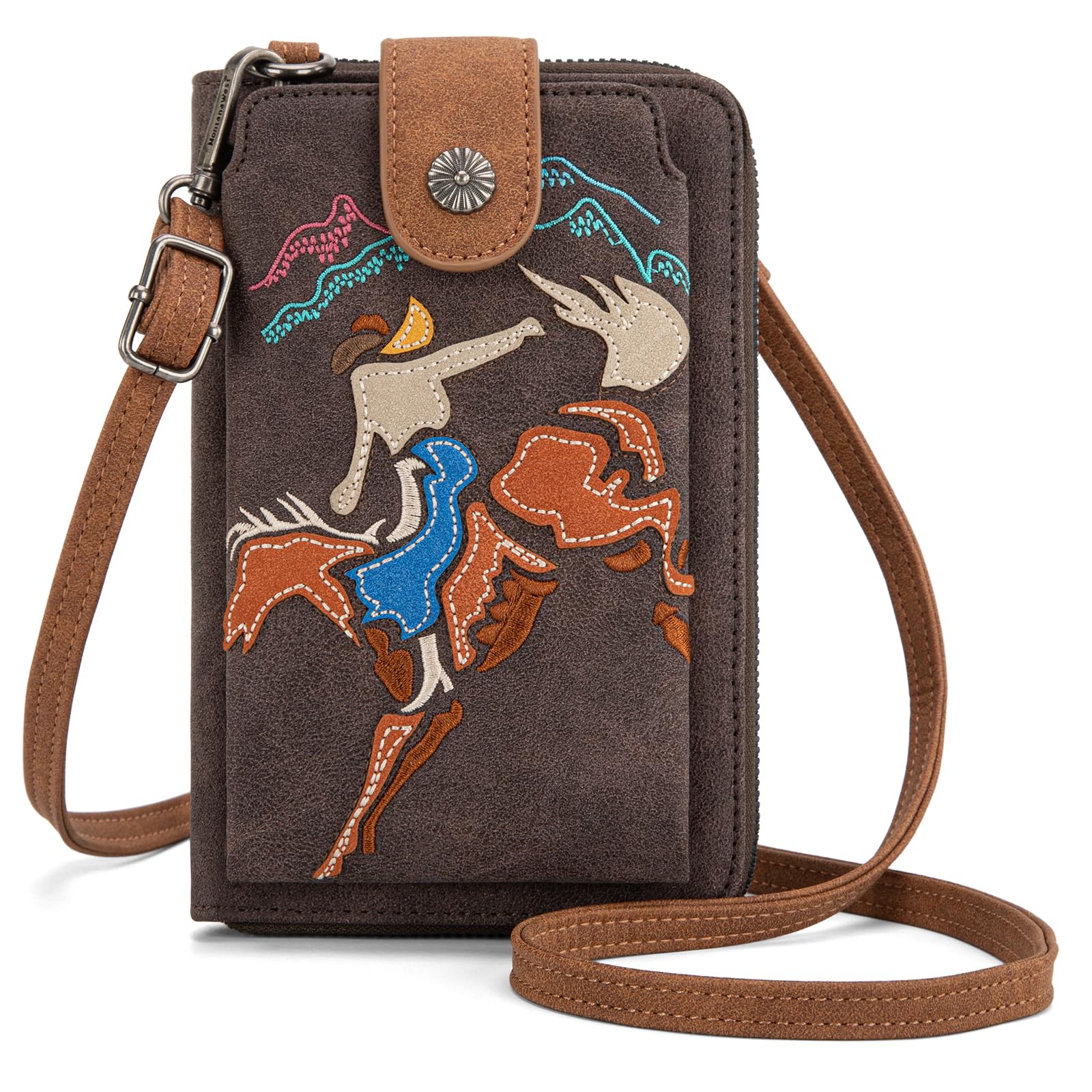 Montana West Small Crossbody Bags for Women Western Handbag with Cash Slots