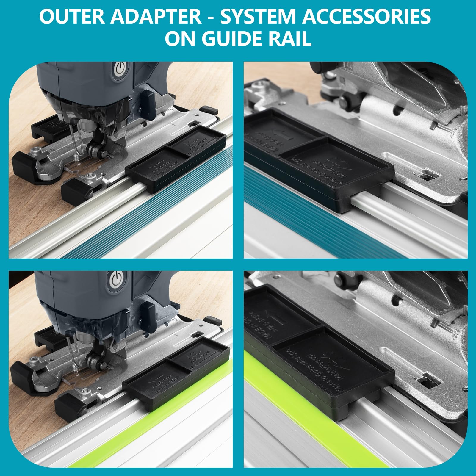 ThagBrco Stichsäge Adapter Kompatibel für Makita Führungsschienen