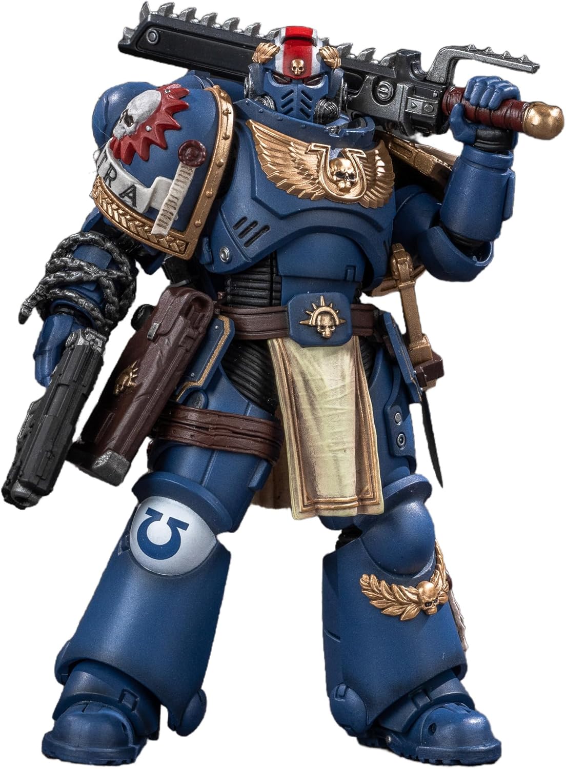 JOYTOY 1/18 Action Figures - Warhammer 40,000 Ultramarines Titus with Laurels of Victory - 5‘’,Highly Posable Collectible Model Ages 15+