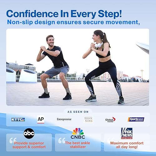 Vista 128 de Modvel Calcetines de compresión de tobillo y esguince para tobillo – Soporte de alivio de fascitis plantar, soporte de pie para el dolor, mujeres