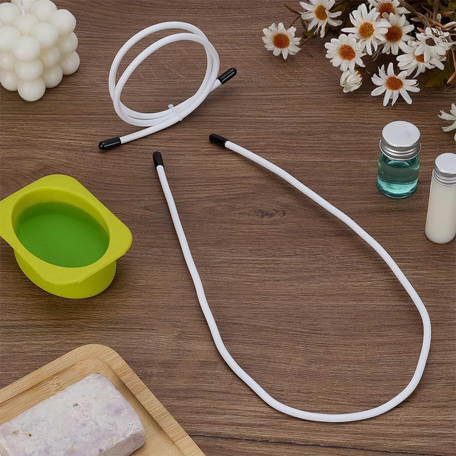 Forniture per saponificazione per la creazione di sapone artigianale | Filo swirl pieghevole per produzione a freddo Progetti per la casa, laboratori artistici e fai da te