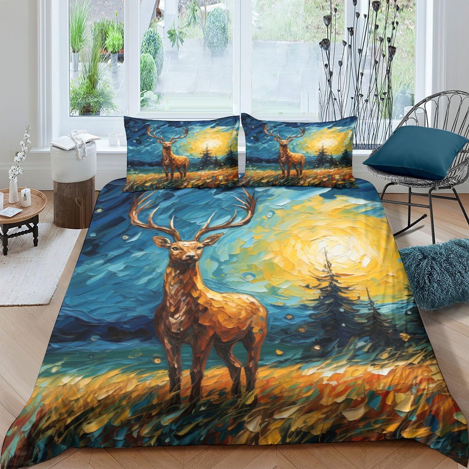 Stampato in 3D Pronipote tibetano Copertina Stampata Microfibra Disegnata Biancheria Da Letto Stile Morbido Set 3 Pezzi,King（220x240cm）, Per Adolescenti E Adulti
