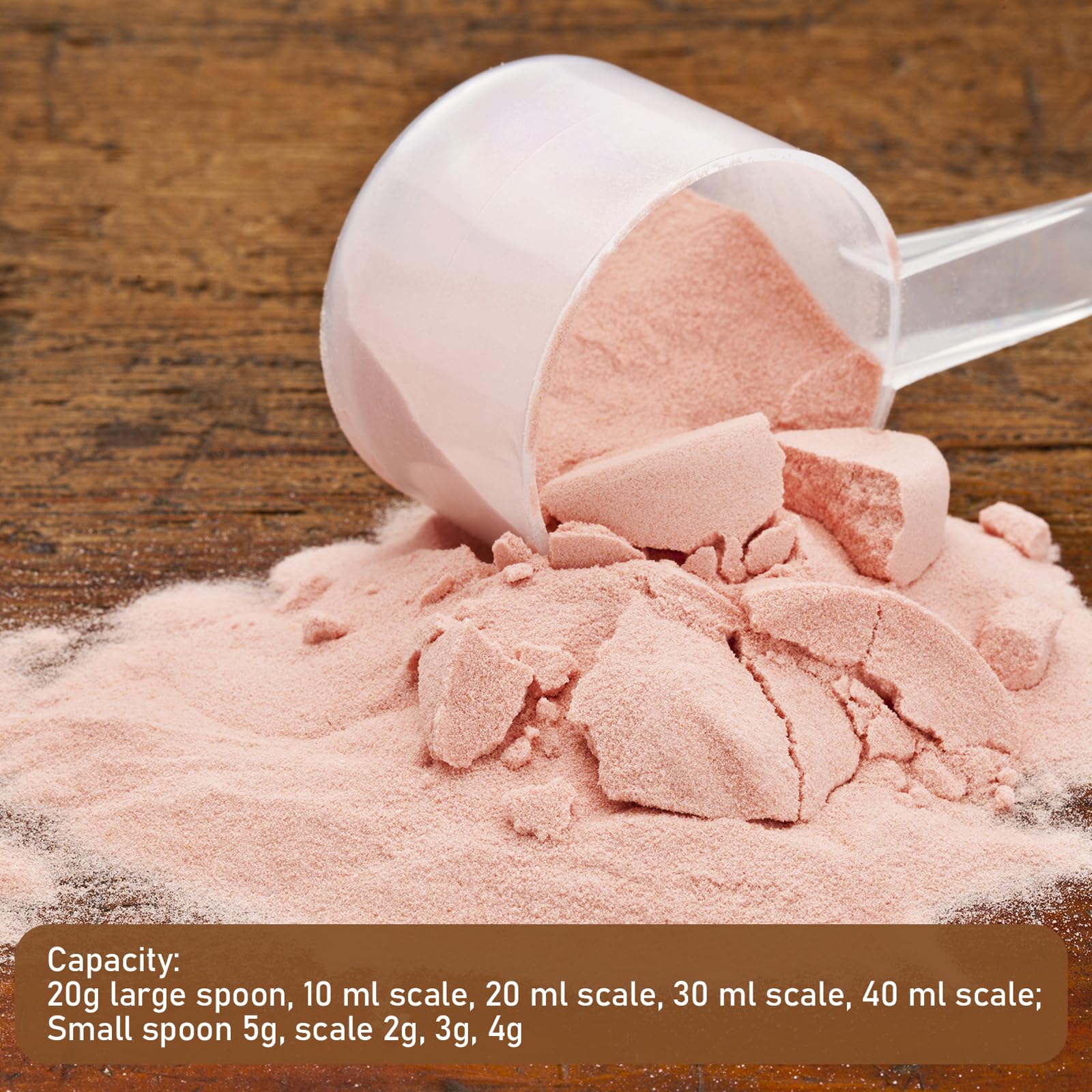 Set 4 Misurini Plastica Trasparente - Cucchiai Dosatori Da 2g,3g,4g,5g Per Cucina - Foto 2