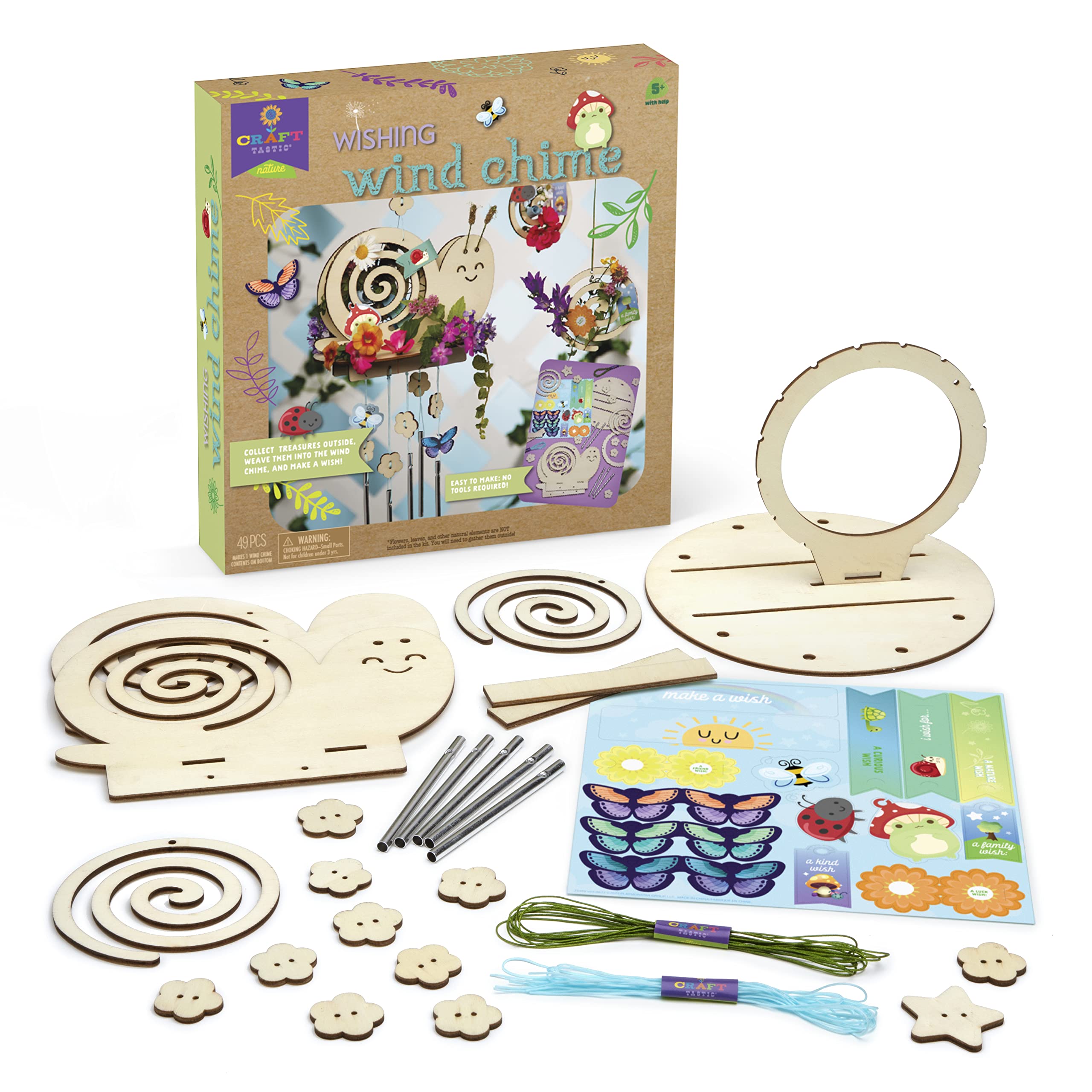 Amazon.com: Craft-tastic – Nature Wishing Wind Chime – DIY Craft