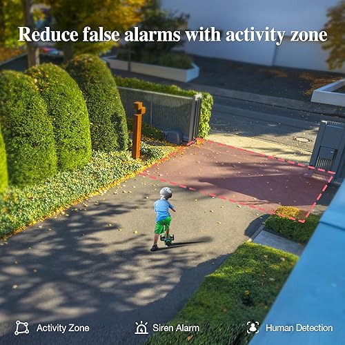 Miniatura 8 de Sense-U Monitor de bebé con batería, cámara de seguridad inteligente, uso en interiores y exteriores, detección de respiración AI, monitor de video