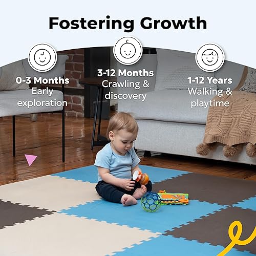 Miniatura 6 de MioTetto Alfombra de juegos para bebés de espuma suave no tóxica, tapete de juegos para niños y niñas, alfombrilla con rompecabezas de 3616piezas de