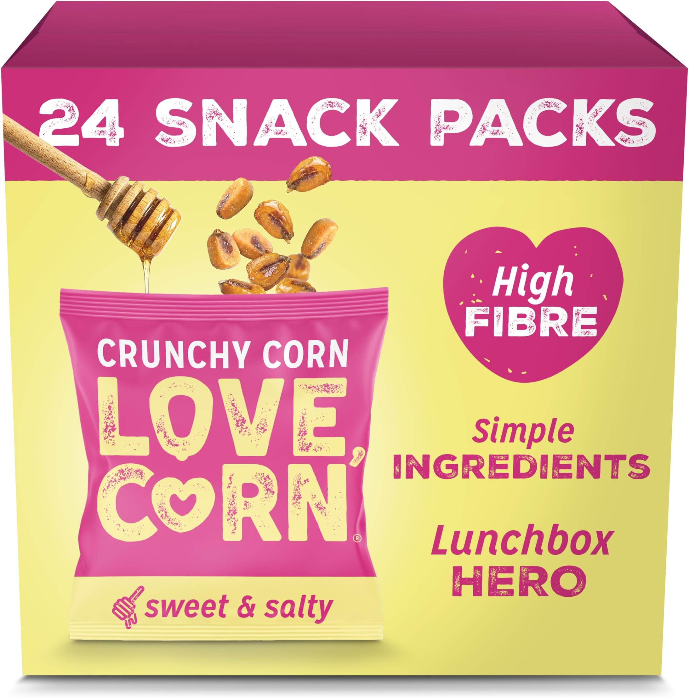 Crunchy Corn: Sweet & Salty (24 x 20g) - Crisps Alternative