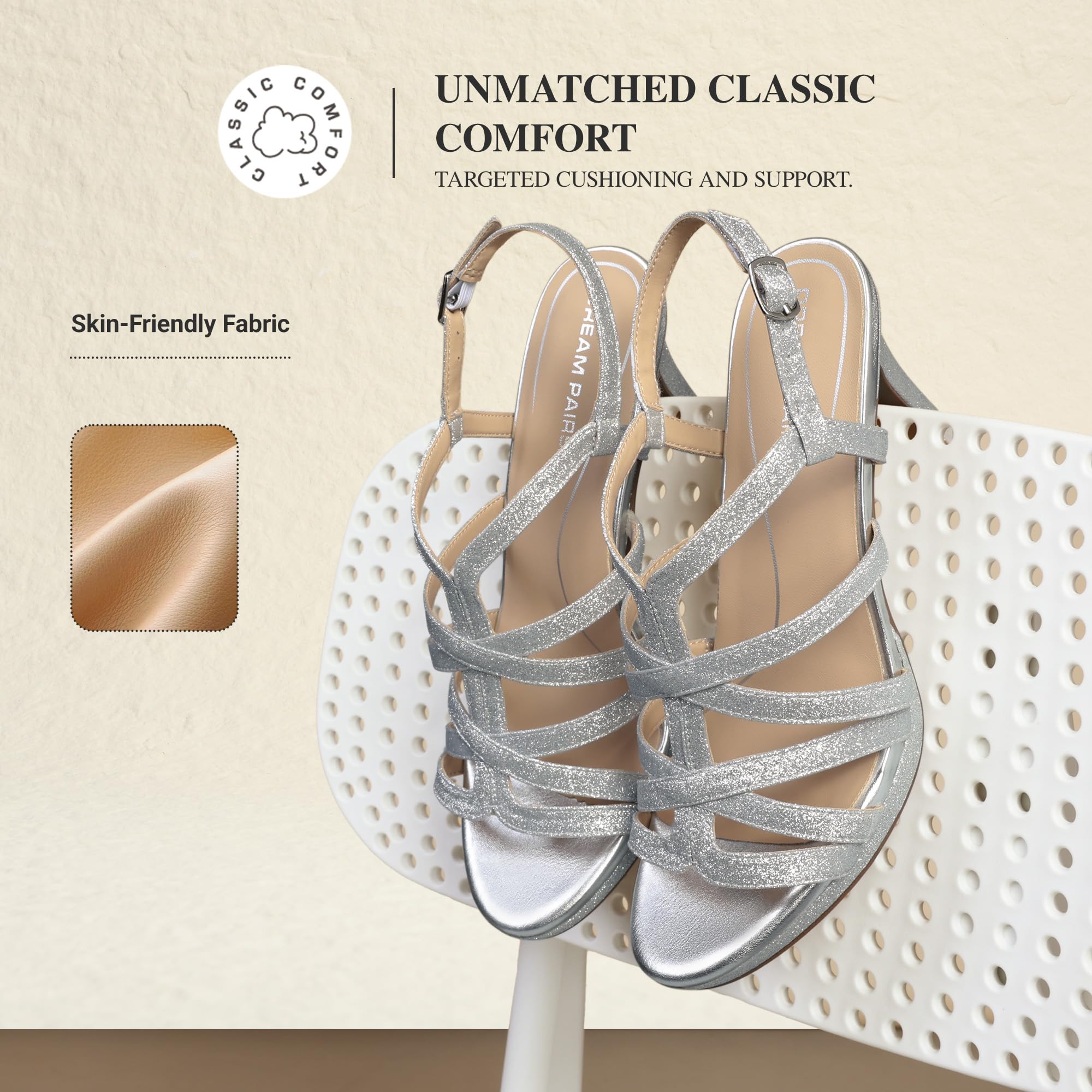 DREAM PAIRS Damen-Sandalen mit Absatz