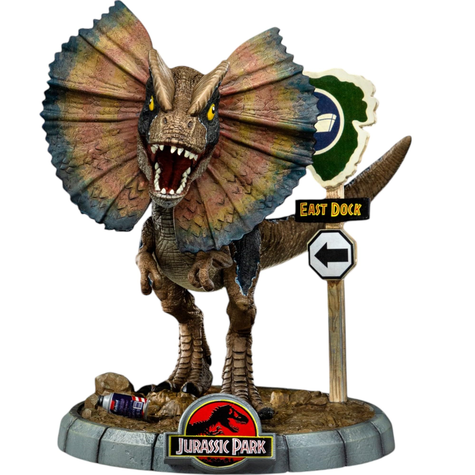 Iron Studios Mini-Statue, Dilophosaurus, Jurassic Park, 15,3 cm