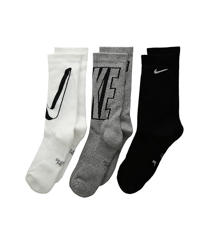 Nike Kids Performance Cushioned Crew Training Socks 6Pair Pack (Little