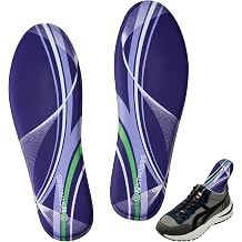 Comfort Memory Foam Insoles for Women, Replacement Shoe Insoles for Running Shoes, Work Boot, Sneakers, Hiking, Cushion Shoe Inserts for Shock Absorbing, Soft Inner Soles, Purple, US9