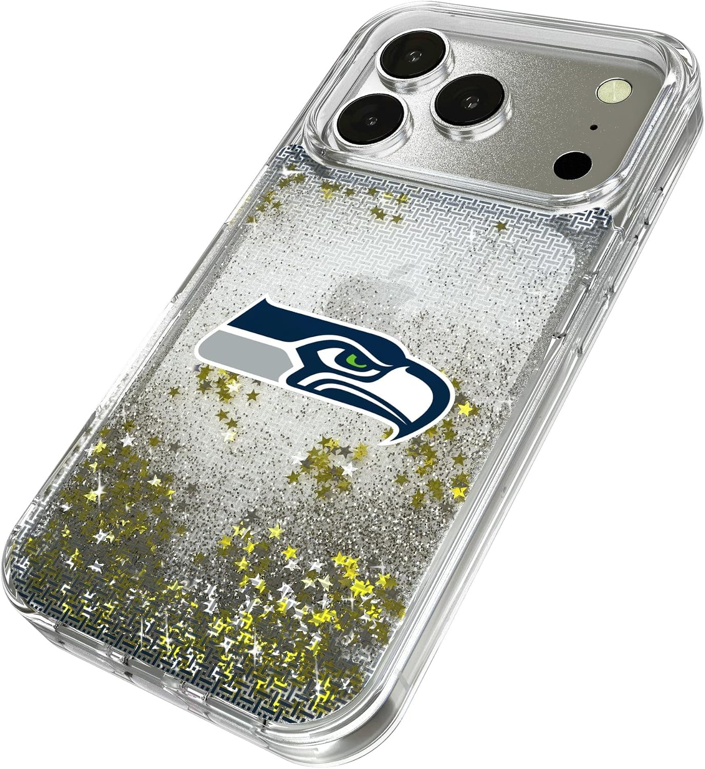 Keyscaper Seattle Seahawks Linen Logo Glitter Case for iPhone