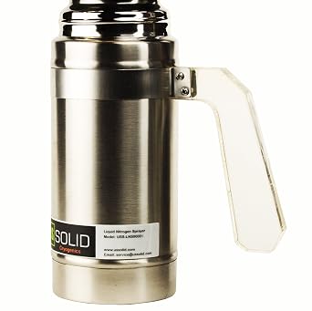 U.S. Solid 500ml (16oz.) Liquid Nitrogen (LN2) Sprayer - Freeze Treatment Instrument Unit with 9 Freeze Heads, Empty Tank