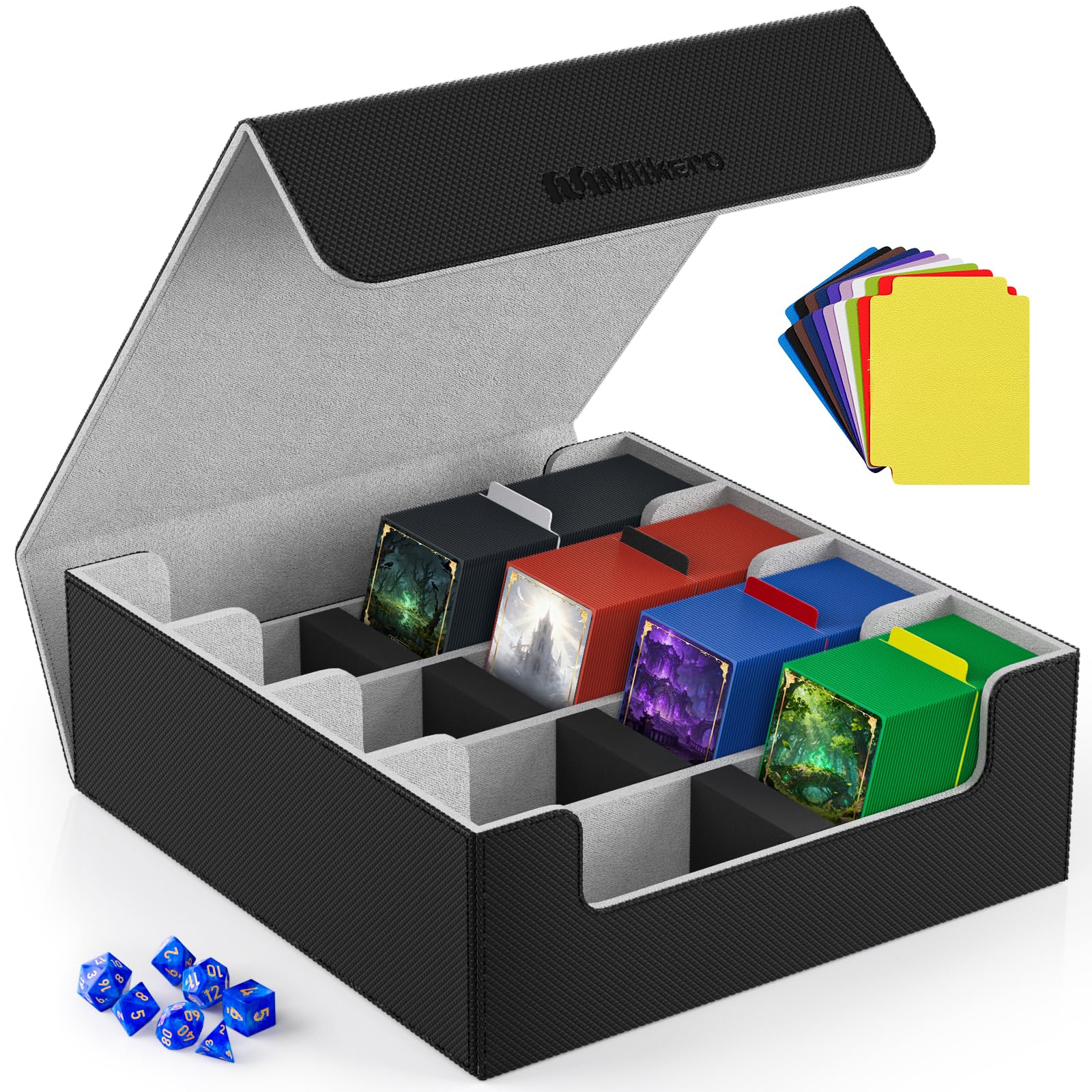 Amazon.com: Mlikero Card Deck Case, 2400+ Trading Card Storage Box