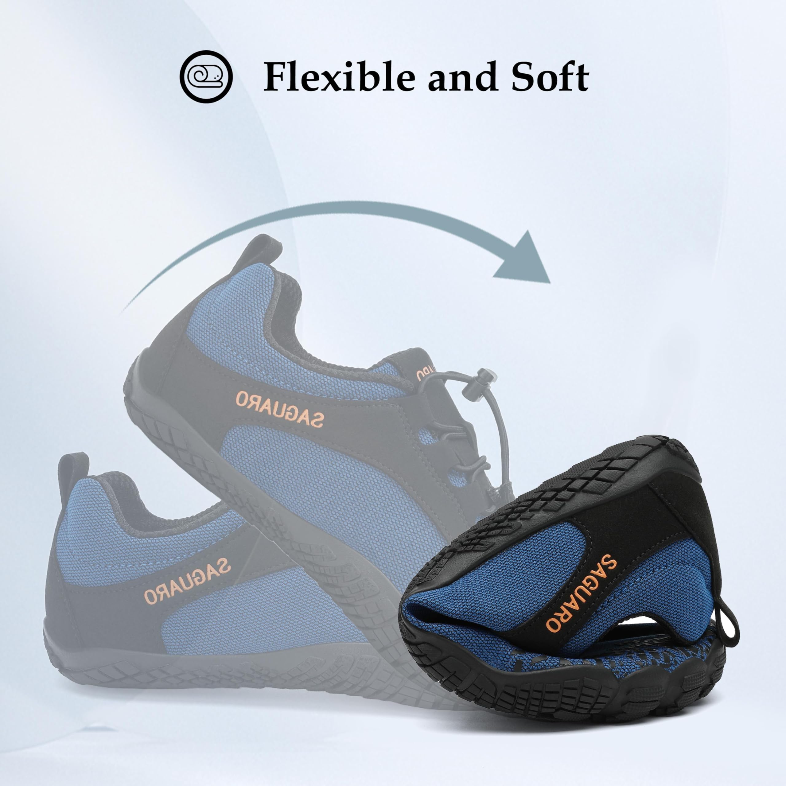 SAGUARO Scarpe Barefoot Minimaliste Uomo Scarpe da Trail Trekking Scarpette da Scoglio