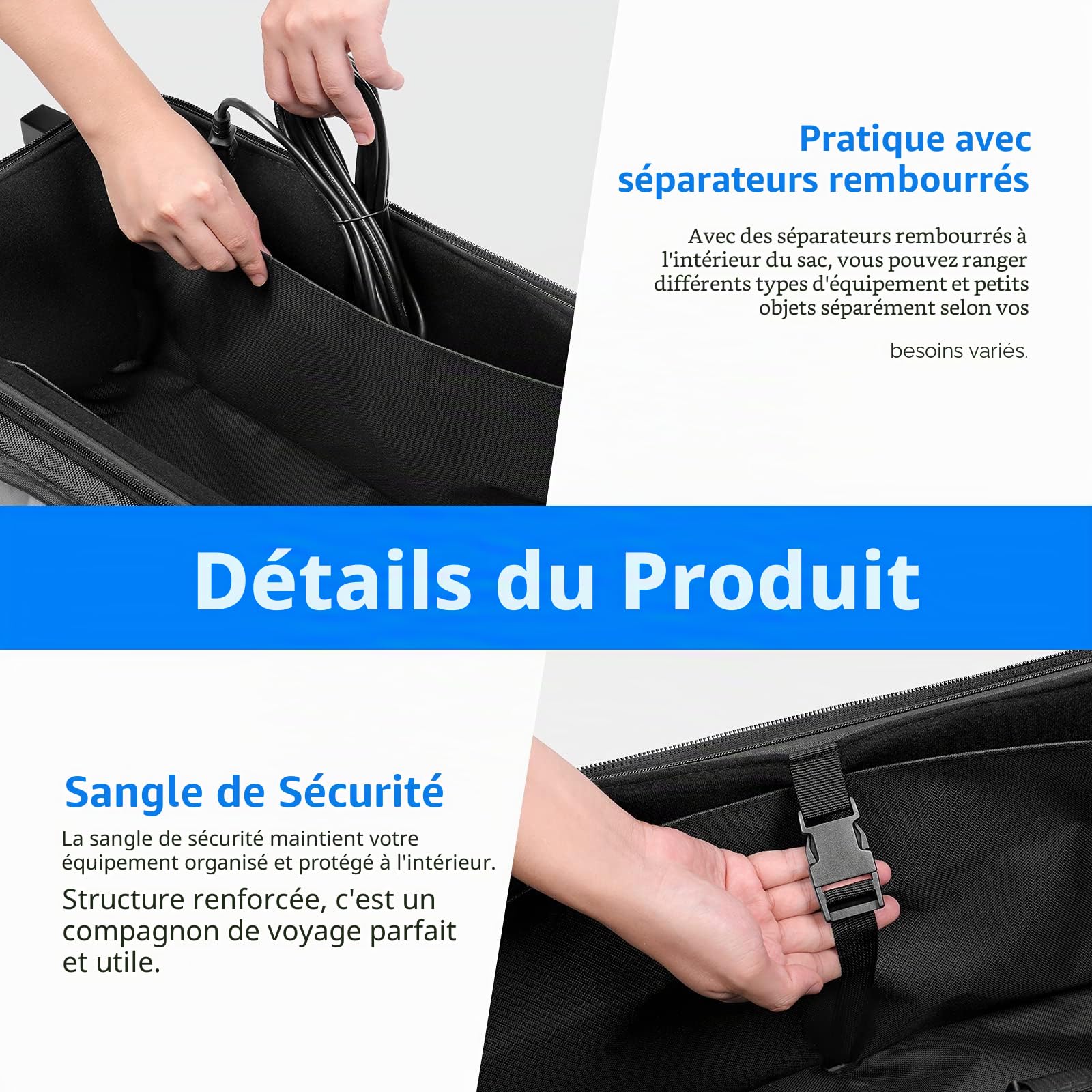 NEEWER NW-B01 Sac de Transport pour équipement de Studio Photo pour Support d'éclairage, trépied, Flash, Parapluie de Studio, Studio Photo, etc