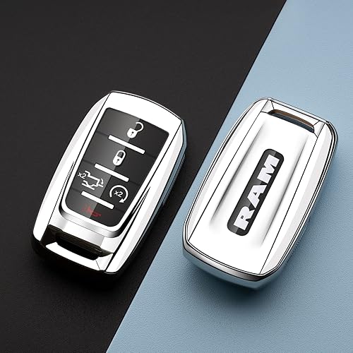 Miniatura 9 de Compatible con la funda para llavero Ram de automóvil, color rojo, protector 1500 Classic 2500 3500 Laramie ProMaster 1500 ProMaster 2500 ProMaster