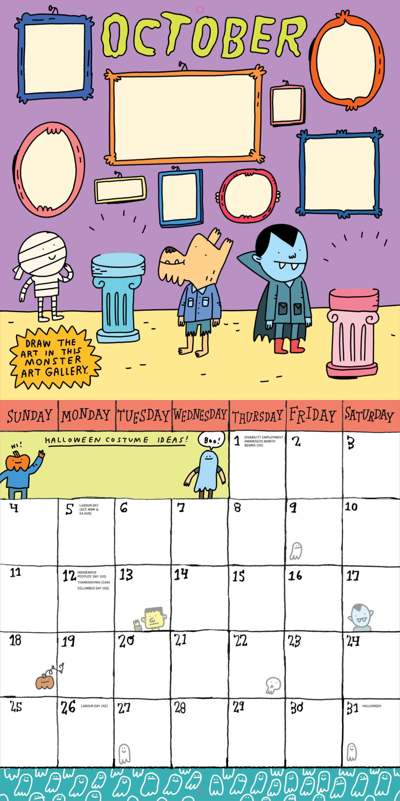 Kid's Awesome Activity Wall Calendar 2026