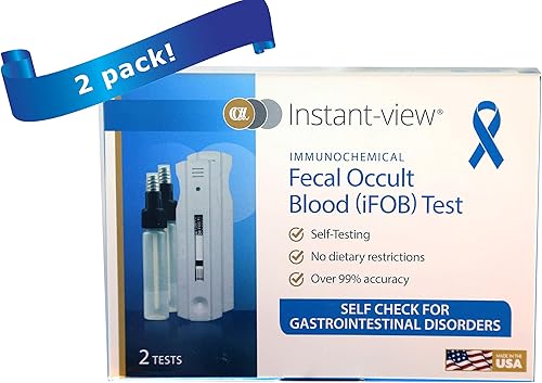 Miniatura 5 de Prueba casera inmunoquímica de sangre oculta fecal (FIT o iFOB) y prueba de heces - 2 unidades