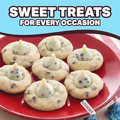 Miniatura 4 de Hershys Kisses - Galletas y crema de 1 libra aproximadamente 105 piezas  Caramelos a granel envueltos individualmente, chocolates para regalar