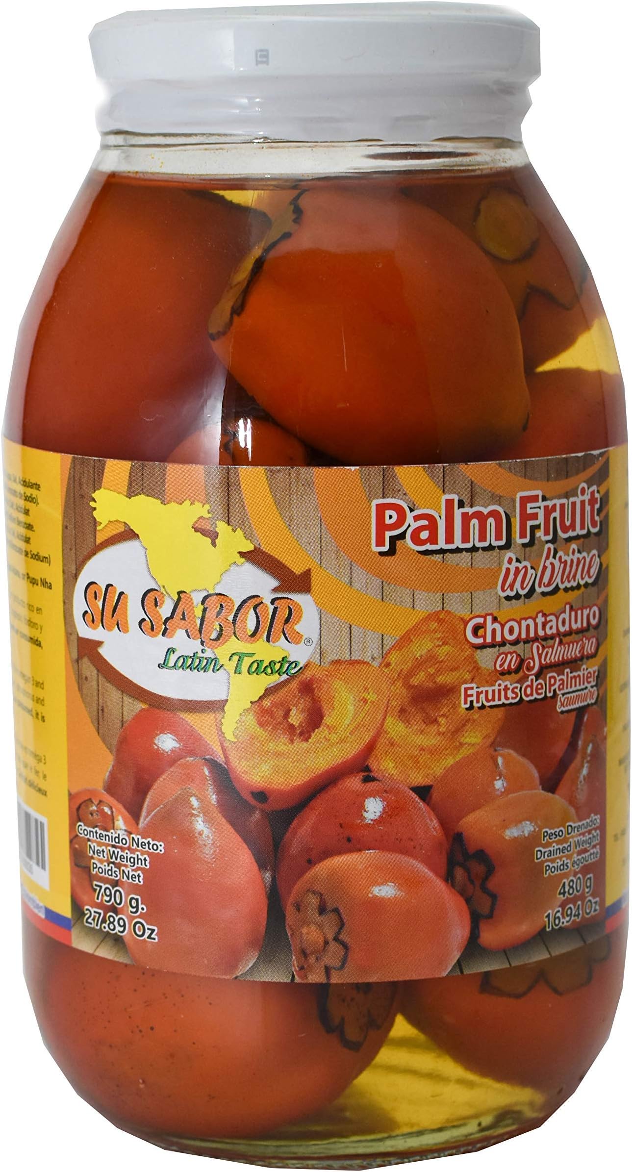 Su Sabor Palm Fruit in Brine / Chontaduro 27.89 Ounces