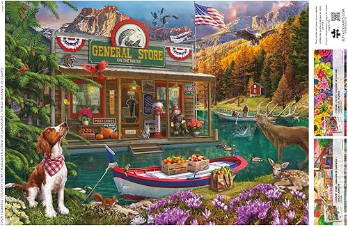 Miniatura 5 de Buffalo Games - Lena - Country Life - Floating Country Store - 1000 Piece Jigsaw Puzzle for Adults - Challenging Puzzle Perfect for Game Nights -