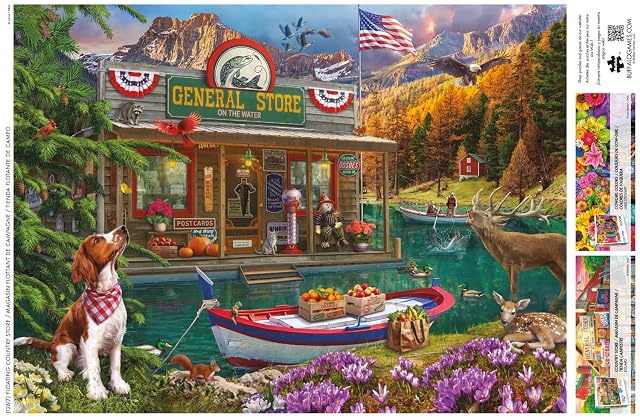 Foto 5 de 5 de Buffalo Games - Lena - Country Life - Floating Country Store - Rompecabezas de 1000 Piezas para Adultos
