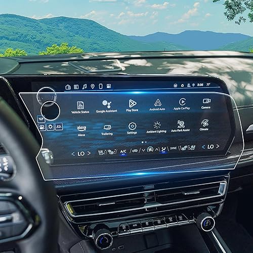 Vista 109 de 1 protector de pantalla de cristal templado brillante de 13.4 pulgadas para Silverado & Sierra 2500HD 3500HD 2022~2026 (sin botones en la pantalla)