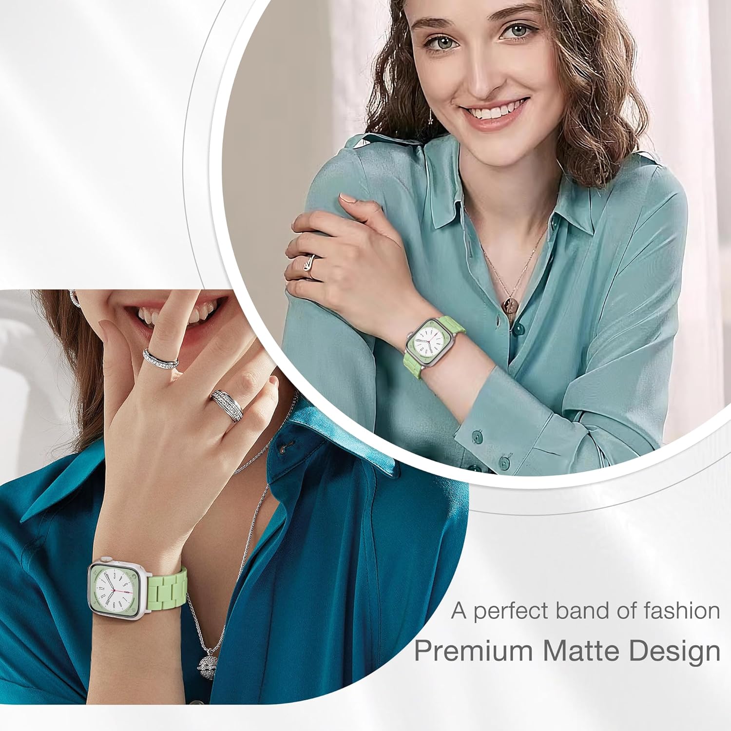 Light House Apple Watch Bands-Fashion Lightweight Resin iWatch Bands for Women Men 38mm/40mm/41mm/42mm(Series 11 10), 49mm/46mm/45mm/44mm/42mm(S 3 2 1), Compatible with Apple Watch Series 11 SE 10 9 8 7 6 5 4 3 Ultra