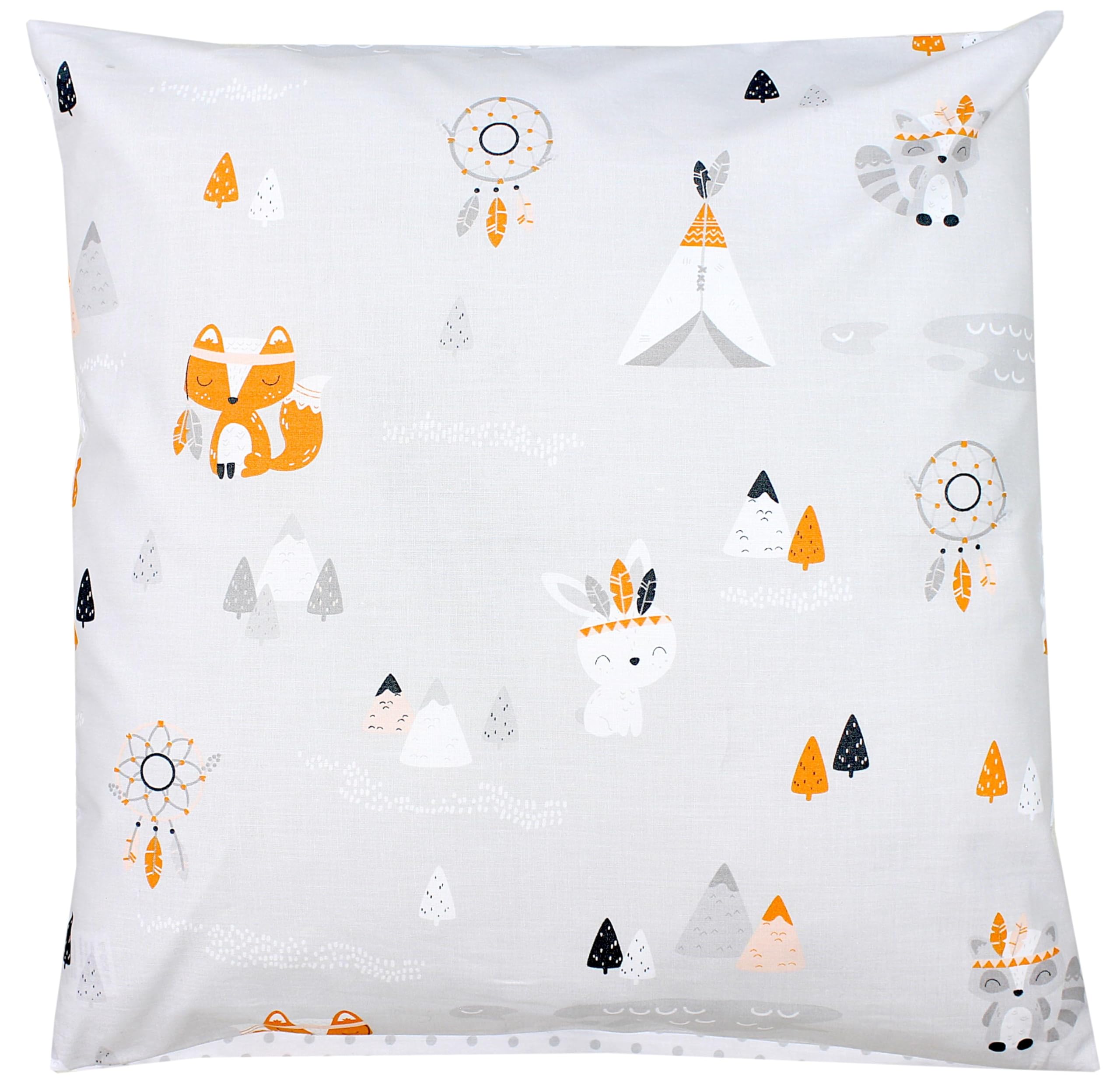 TupTam Funda para Cojin con Diseño Decorativo para Niños, Oso Dino Verde Gris, 40 x 80 cm — view 32