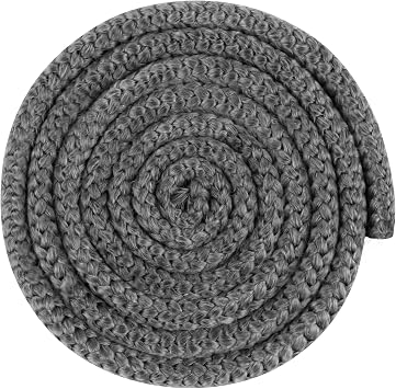Wood Stove Door Gasket, 1/2" x 86" Wood Stove Gasket Rope Seal for Wood Burning Stoves, Heat Resistant Fiberglass Gasket Replacement for Wood Stoves and Fireplaces, Grey