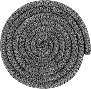 Wood Stove Door Gasket, 1/2" x 86" Wood Stove Gasket Rope Seal for Wood Burning Stoves, Heat Resistant Fiberglass Gasket Replacement for Wood Stoves and Fireplaces, Grey