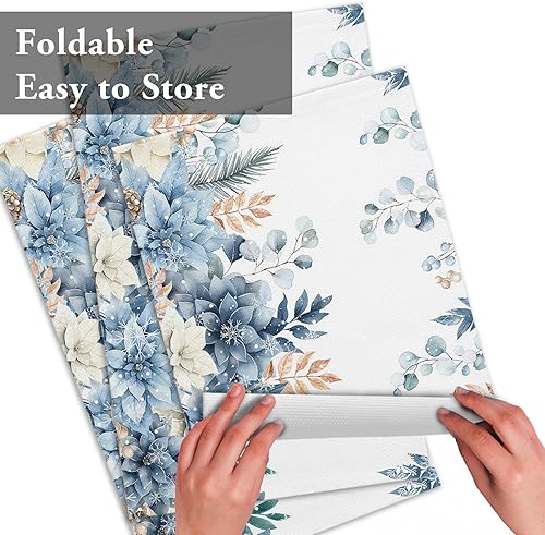 Vista 910 de Juego de 6 manteles individuales rojos para el día de San Valentín, diseño de corazón de San Valentín, resistentes al calor, lavables, manteles