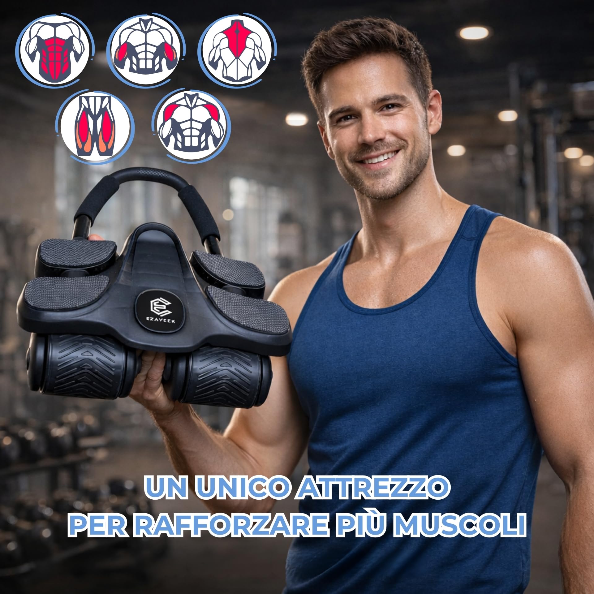 Ruota addominali. Attrezzi per addominali a casa & addominali fitness casa. Ruota per addominali/Addominali attrezzi - Attrezzo per addominali. Ab roller