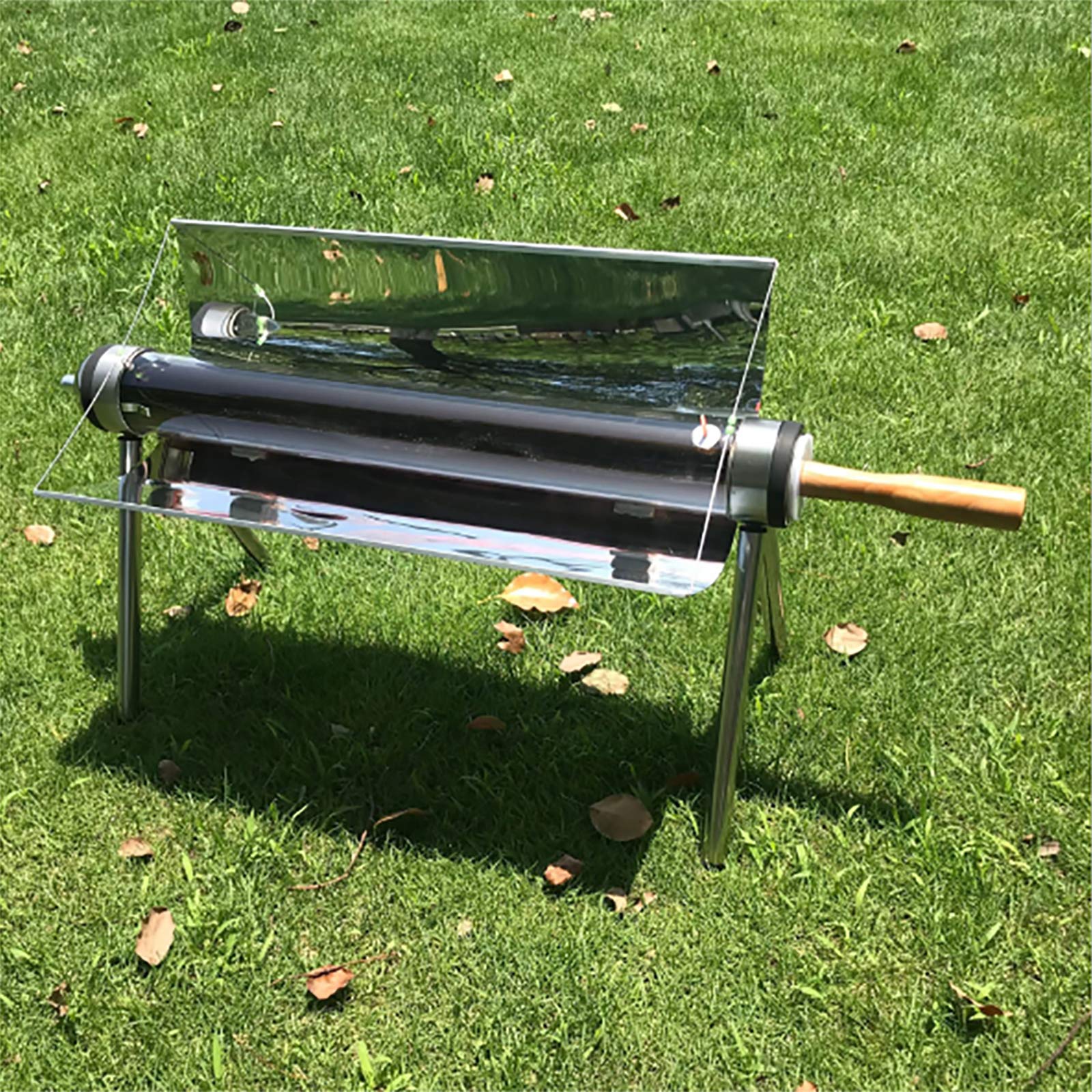 Przenośny solarny piec do grilla Bezdymny zewnętrzny grill słoneczny Kuchenka słoneczna, Brak zużycia energii, brak dymu, Gotowanie na słońcu jest idealne na kemping lub wędrówki