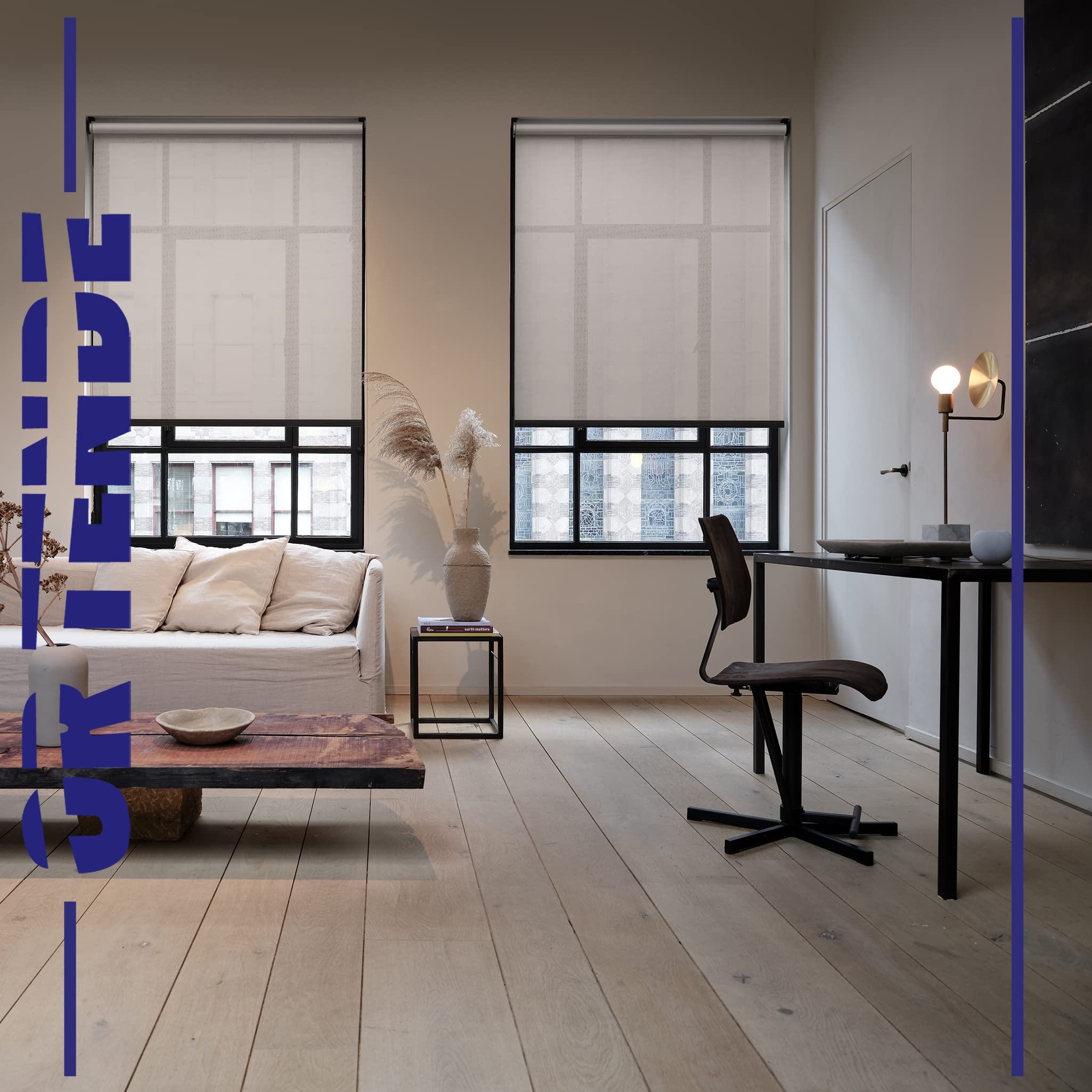 OR Tende - Tenda a Rullo Filtrante SCREEN 6% su misura 250x250 cm Personalizzabile per interni per porta finestra e basculante Made in Italy