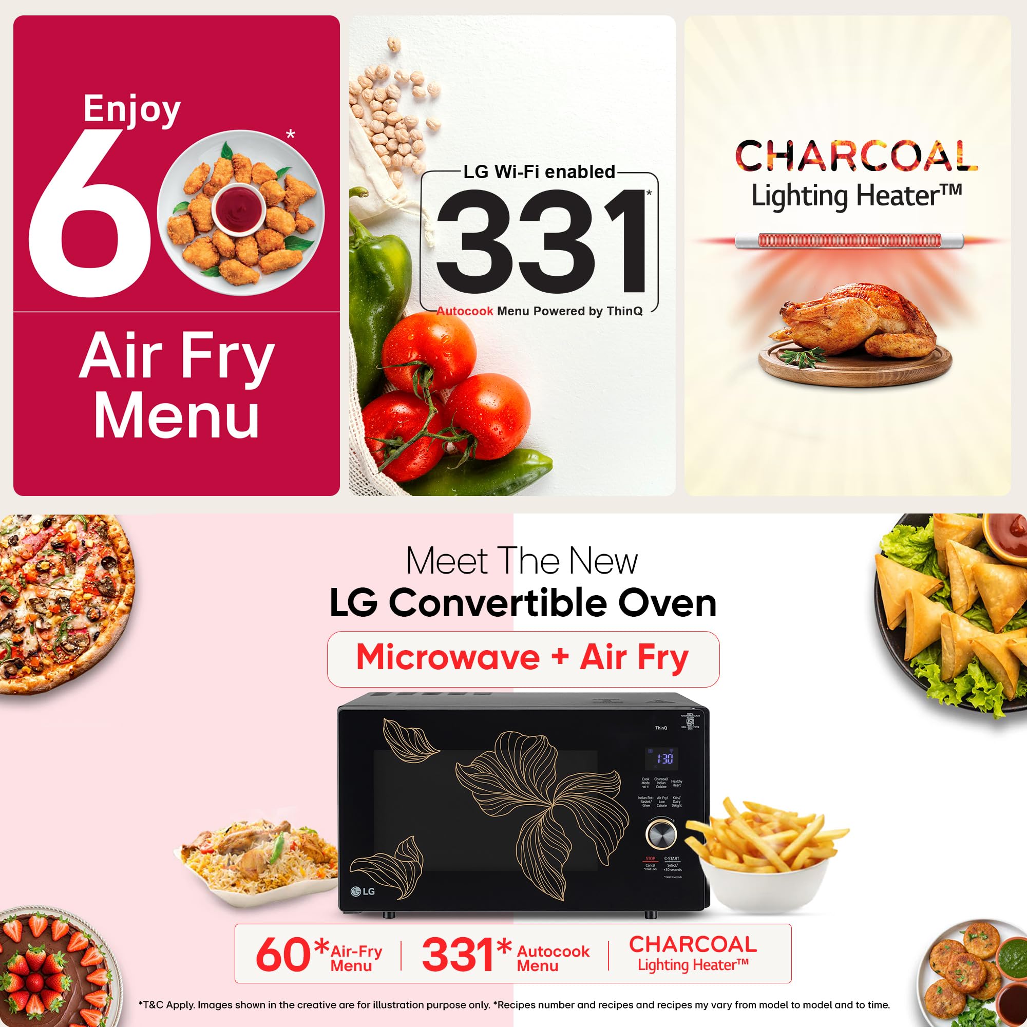 LG Convertible Microwave Oven - Air Fry & More -3