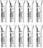 Trippie Day Glass Filter Tips – 10 Pack | 9x35mm Clear Glass Tips for Joints and Cones | Smooth Draw, Durable & Easy to Clean | Eco-Friendly Smoking Accessories