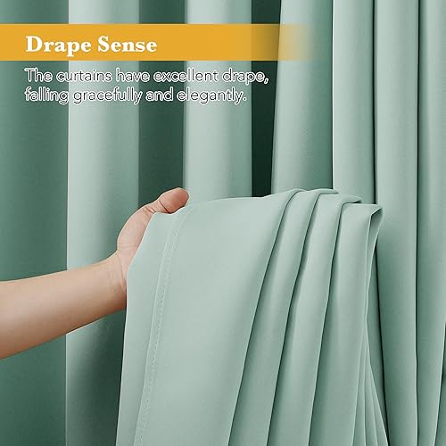 Miniatura 5 de RYB HOME - Cortinas para armario de 36 pulgadas, cortinas para oscurecer la habitación con ojales resistentes a la oxidación, cortinas de