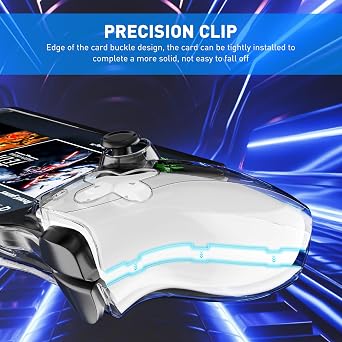HYPERCASE Upgraded - Clear Case of PlayStation Portal Remote Player, All-Round 3 in 1 Split Hard Shell Cover for PS5 Portal Controller, Anti-Scratch Accessories Kit for PS Portal with 4 Thump Caps