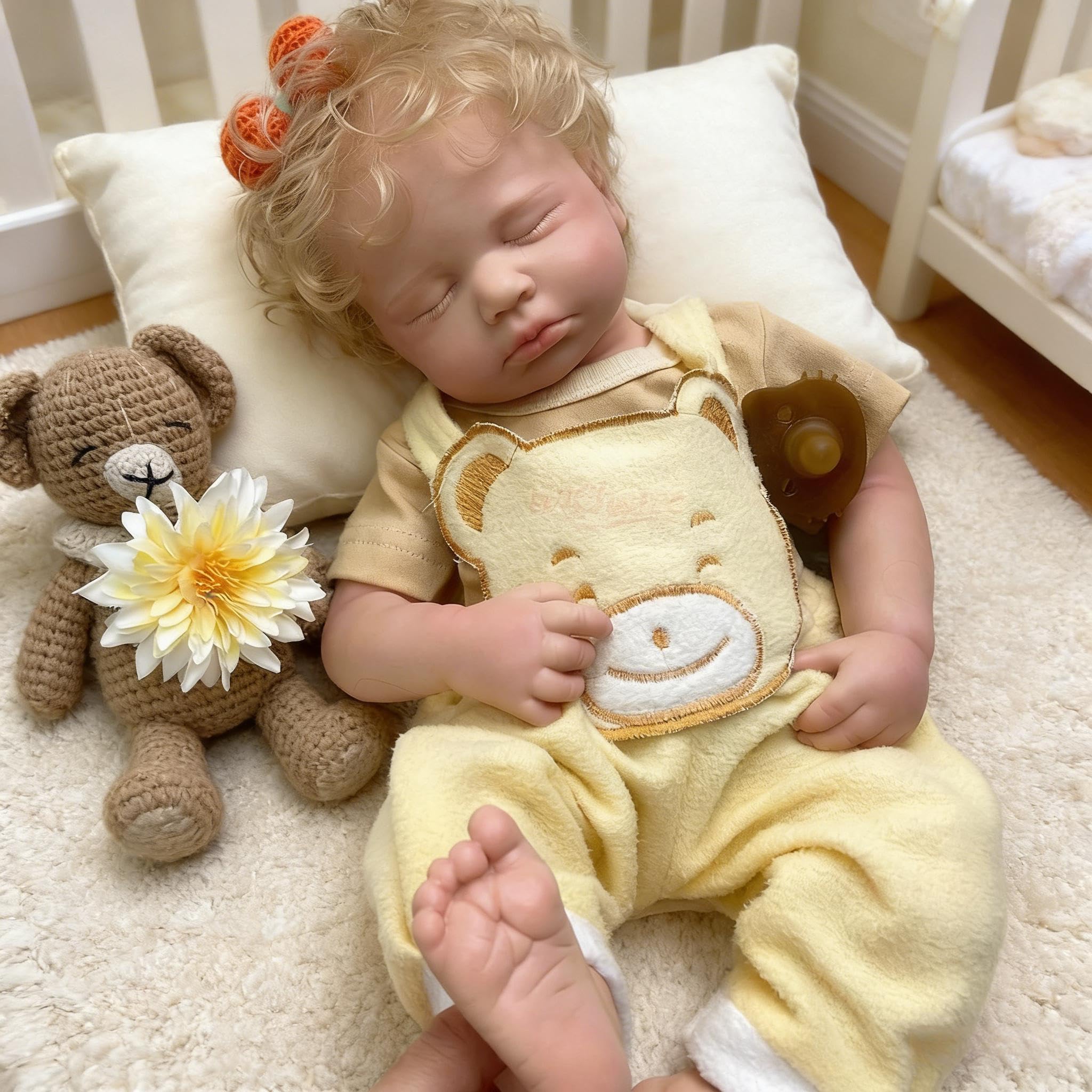 50 cm prawdziwe życie Reborn Baby Dolls silikonowe całe ciało winylowe realistyczne lalki niemowlęce blond dziewczyna anatomicznie poprawna lalka bobas realistyczna lalka noworodka z