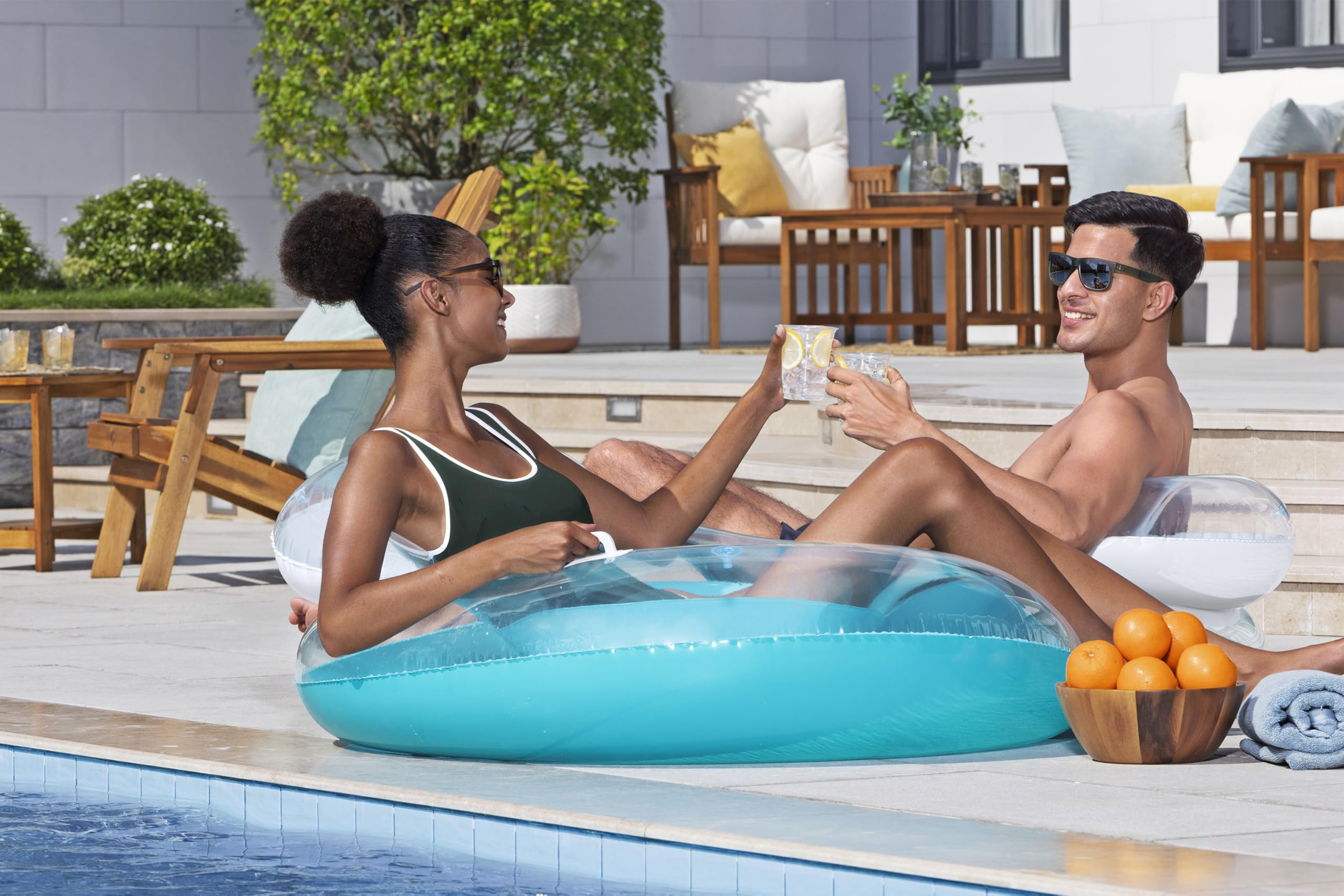 Bestway Flotador para 2 Personas Cool Comfort con Respaldo