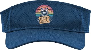 Raccoon Support Your Local Street Cats Funny Sport Sun Visor