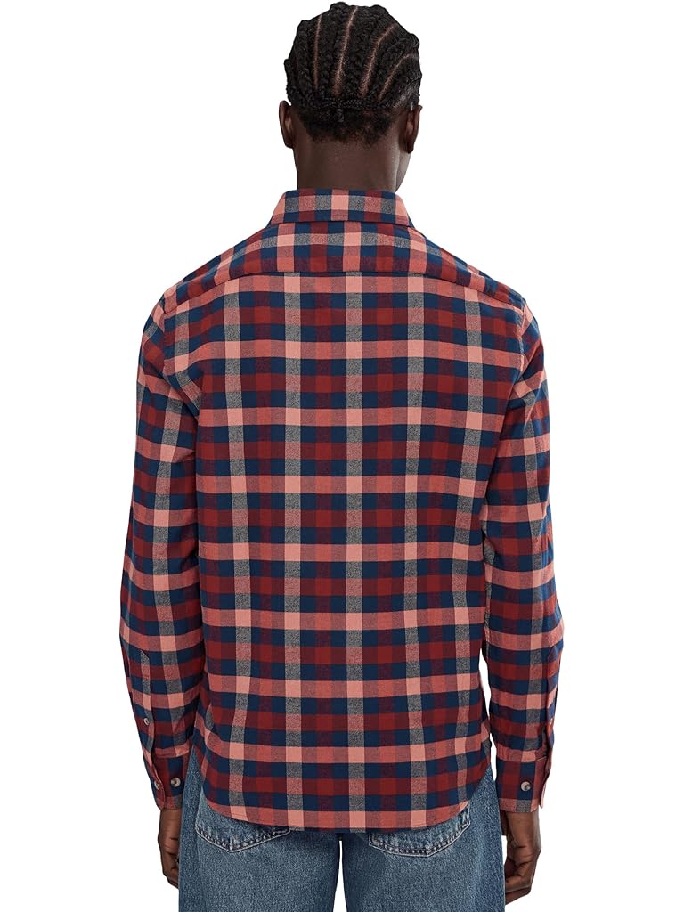 Red UNTUCKit Flannel Plenville Shirt