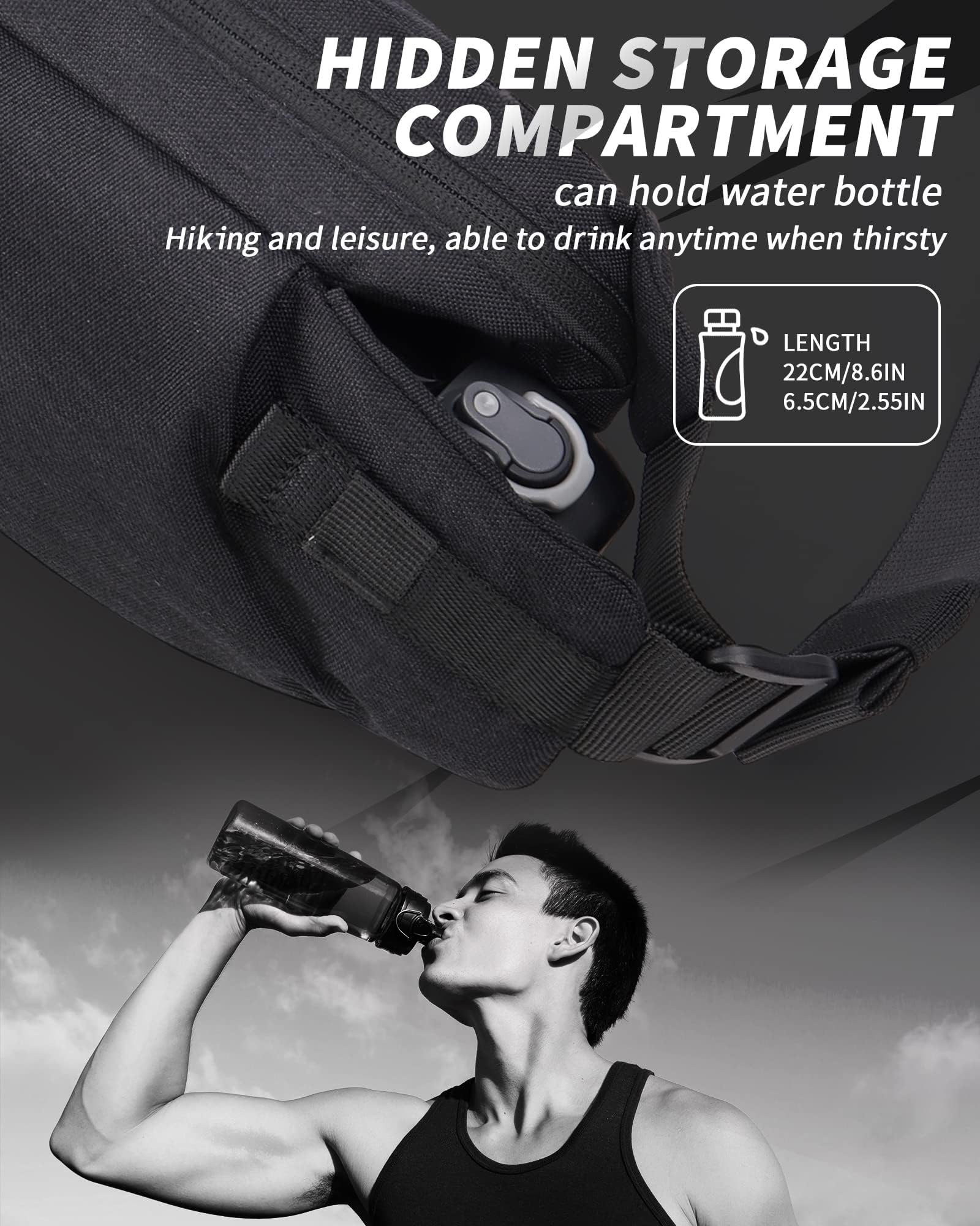 Mochila antirrobo impermeable 34x16x8.7 cm Negro
