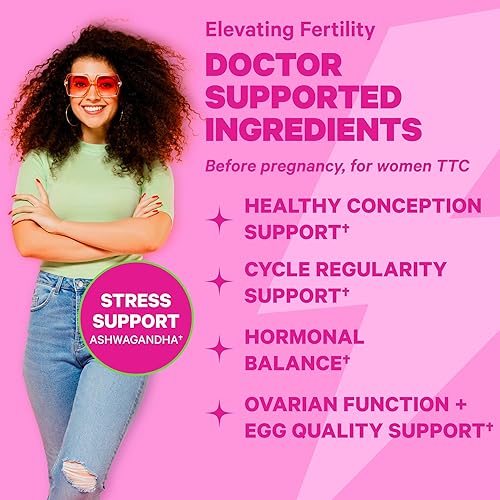 Miniatura 2 de Pink Stork Suplementos de fertilidad para mujeres y crema de progesterona para apoyar la concepción y el equilibrio hormonal, progesterona