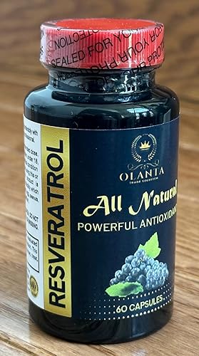 Miniatura 2 de Trans Resveratrol 500mg - Suplemento antioxidante a base de plantas, sin OMG, vegano, sin gluten, sin aditivos artificiales, antioxidante para la
